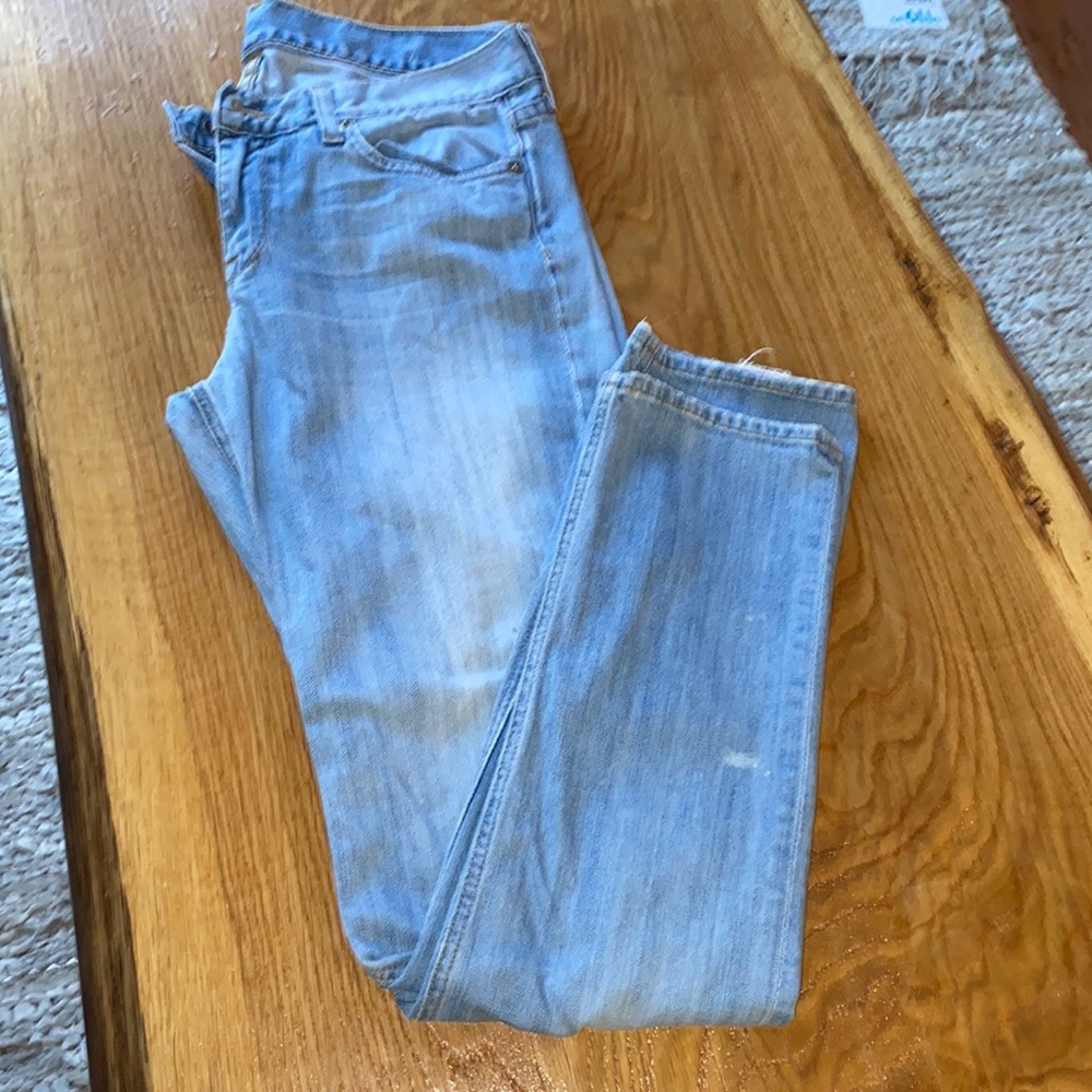 J.Crew Downtown Skinny light Wash, Slightly Distressed Jeans sz 10, Made in USA